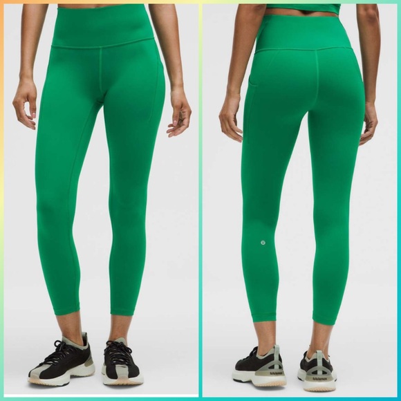 Lululemon Wunder Train High-Rise Tight Pockets 25"
Raceway Green size 14 NWT - Picture 1 of 7